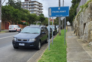 Fairlight Road Sign