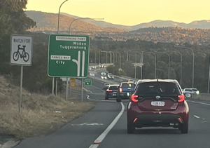 Tuggeranong Parkway Woden