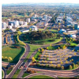 Arial Shot of Canberra